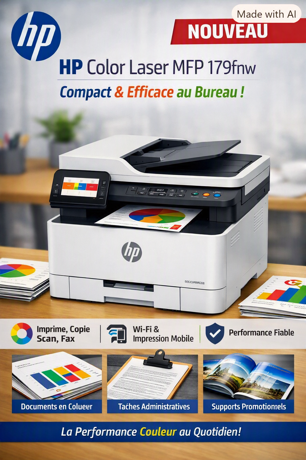 IMPRIMANTE HP LASERJET PRO MFP 179 FNW
