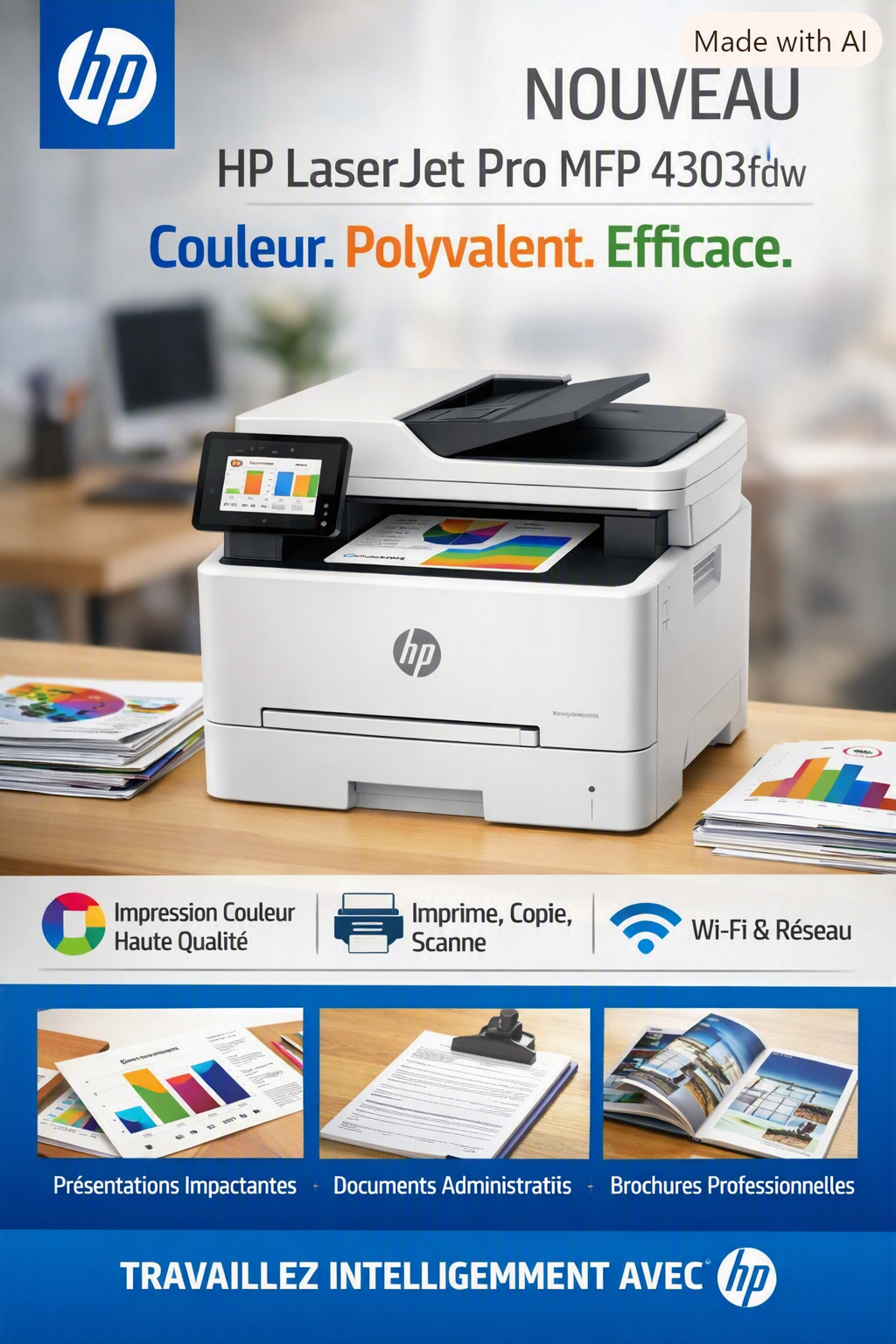 IMPRIMANTE HP LASERJET PRO MFP 4303 FDW